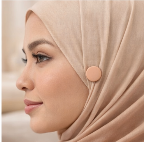 Aimant Hijab Magnétique – Fixation Sans Épingle (Pack de 2)