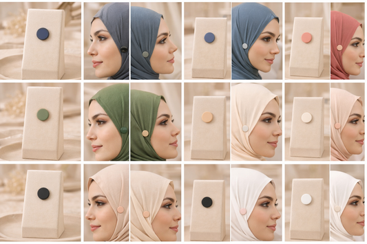 Aimant Hijab Magnétique – Fixation Sans Épingle (Pack de 2)