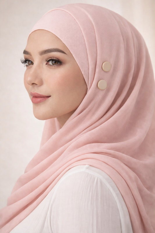 Aimant Hijab Magnétique – Fixation Sans Épingle (Pack de 2)