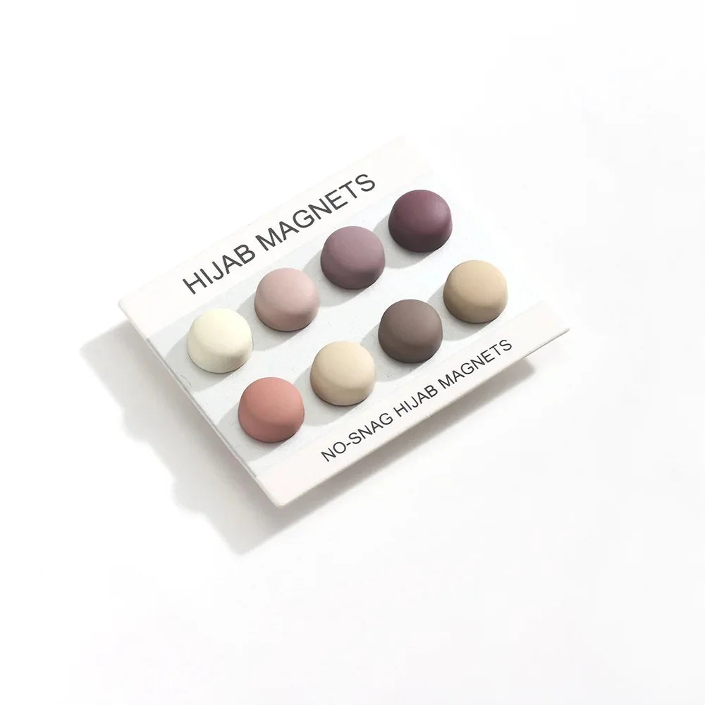 Aimant Hijab Magnétique – Pack de 8 | Fixation Sans Épingle