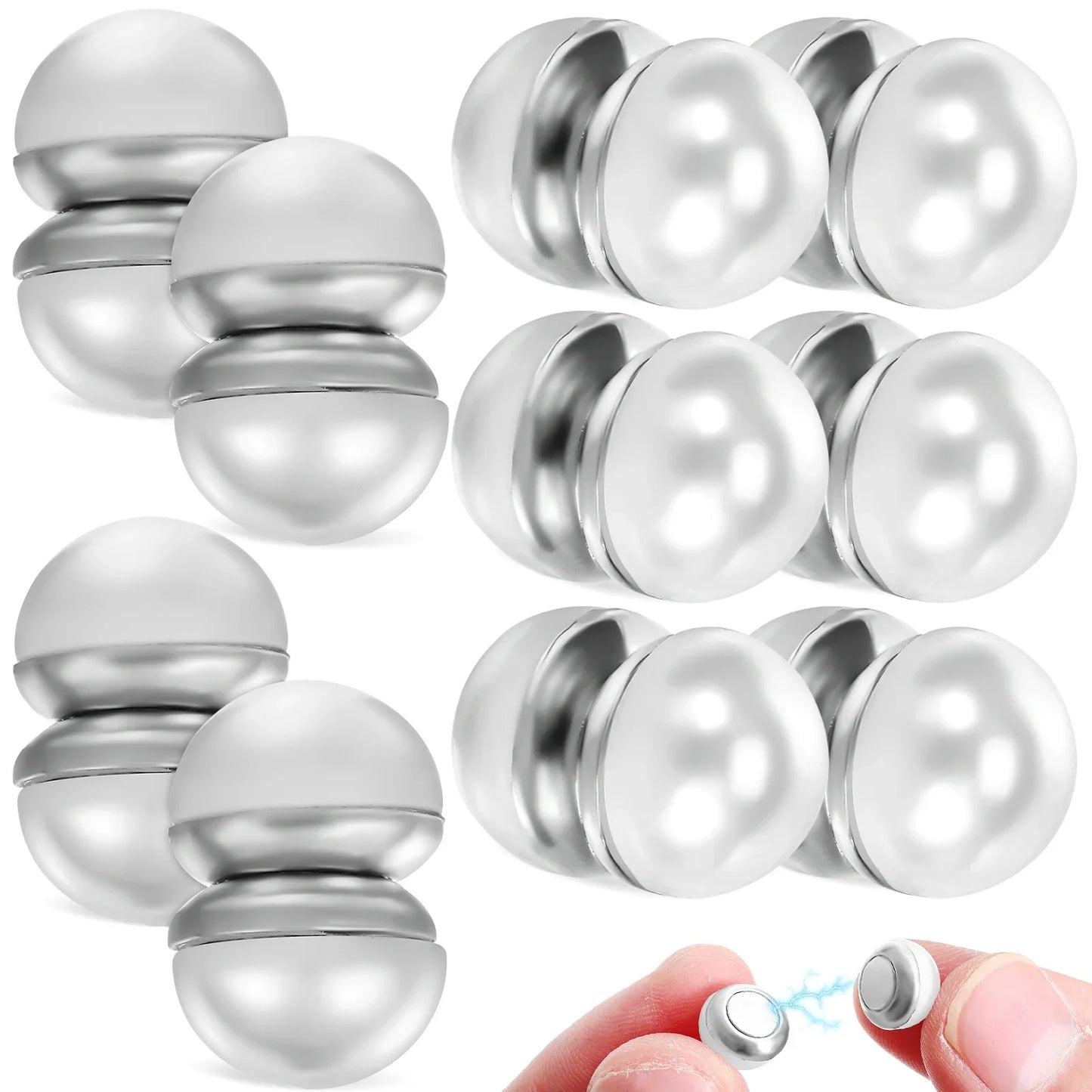 Magnet Hijab Perle – Broche Magnétique Mariage & Cérémonie