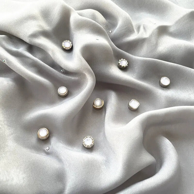 Magnet Hijab Perle – Pack de 8 Paires | Fixation Élégante